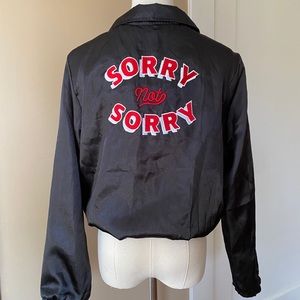 “Sorry Not Sorry” Valfre Bomber Jacket